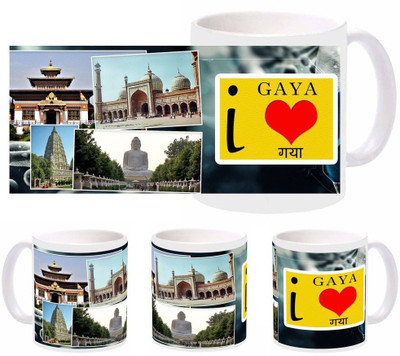 

Snapgalaxy I Love Gaya Ceramic Mug(320 ml), Multicolor
