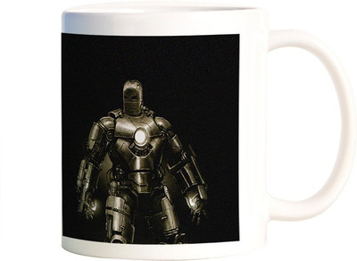 

Rangeele Inkers First Ironman Ceramic Mug(300 ml), Multicolor