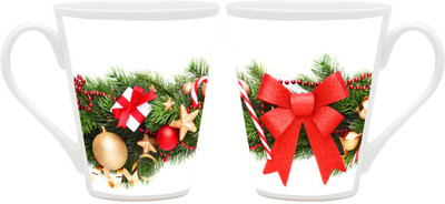 

Homesogood Sweet Christmas Gifts Ceramic Mug(355 ml, Pack of 2)