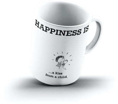 

Ucard Happiness Is1627 Bone China, Ceramic, Porcelain Mug(325 ml)