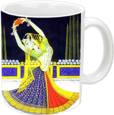 

Raj Laxmi Beautiful Multicolor white Ceramic Mug(350 ml)