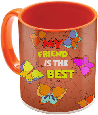 

SKY TRENDS Wonderful & Best Valentine Orange Gift For GirlFriend,Boyfriend,Husband,Wife,Friend Design Cod 160 Ceramic Mug(325 ml)