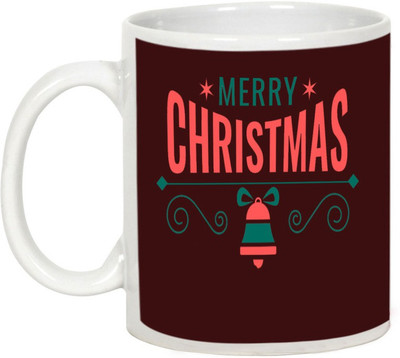 

AllUPrints Enjoy The Christmas Ceramic Mug(325 ml), White