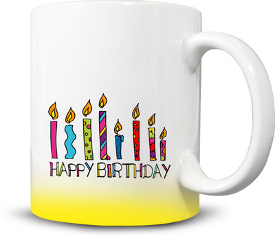 

Ackme Design Birthday, Candle, Coffees Ceramic Mug(325 ml), Multicolor