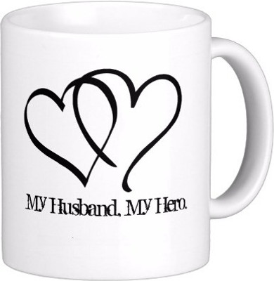 

Exoctic Silver N They Lived Happily Ever After C012 Ceramic Mug(300 ml), Black;white
