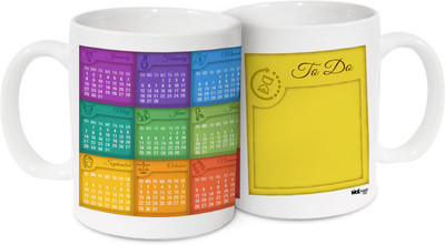 

Hot Muggs 8904110127775 Ceramic Mug(350 ml), Multicolor