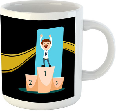 

HuppmeGift Best Dad Ever White Ceramic Mug(350 ml)