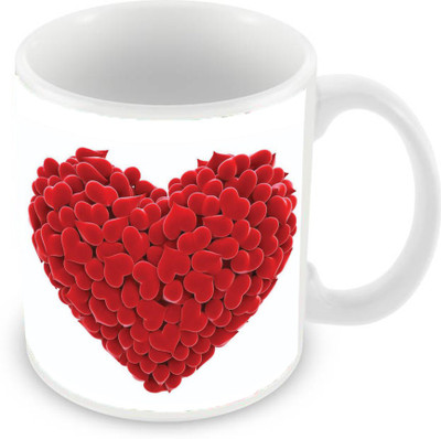 

Sleep Nature's SN-MG-2559 Ceramic Mug(350 ml), Red