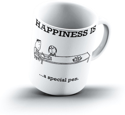

Ucard Happiness Is2262 Bone China, Ceramic, Porcelain Mug(325 ml)