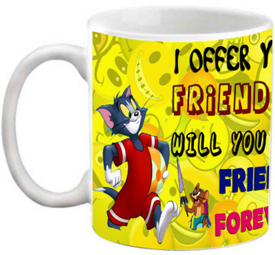 

EFW I OFFER YOU MY FRIENDSHIP QUOTES Ceramic Mug(325 ml), White