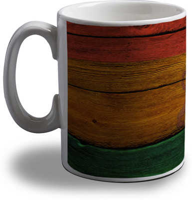 

Artifa Lion On Wood Porcelain, Ceramic Mug(350 ml), Multicolor