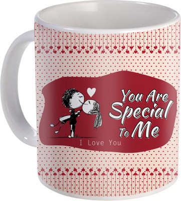 

SKY TRENDS Can't Help Falling in Love mug Best Gift for Valentine's Day, Her, Girlfriend,boy friend,husband, Wife,Birthday, Anniversary,Christmas or Any Holidays Design 022 Ceramic Mug(320 ml), Blue;white