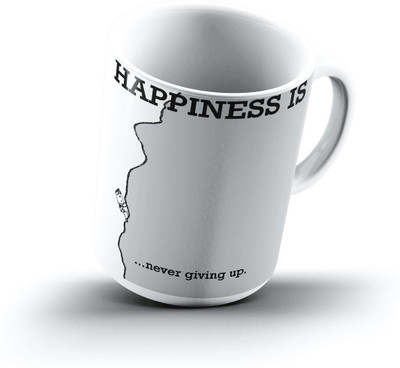 

Ucard Happiness Is1430 Bone China, Ceramic, Porcelain Mug(325 ml)