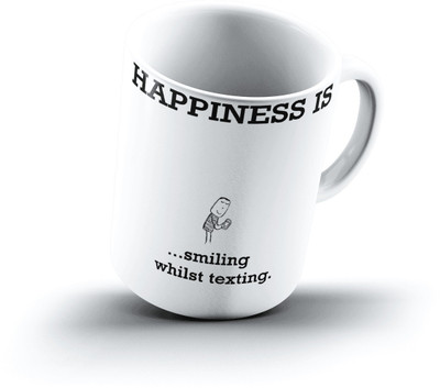 

Ucard Happiness Is2340 Bone China, Ceramic, Porcelain Mug(325 ml)