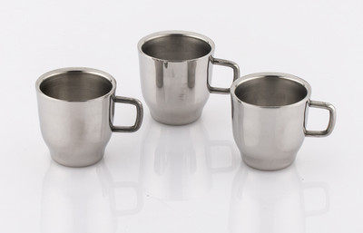 

Mahavir Tea/Coffee Stainless Steel(Silver, Pack of 3)