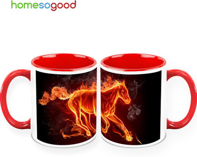 37% OFF on Homesogood Burning Horse (QTY 2) Ceramic Mug(325 ml, Pack of 2) 37% OFF on Homesogood Burning Horse (QTY 2) Ceramic Mug(325 ml, Pack of 2)