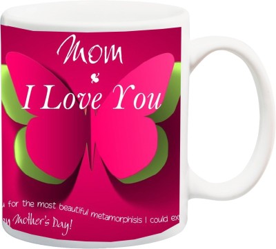 

ME&YOU Gift for Mummy/mother/mum;mom i love you HD printed Ceramic Mug(325 ml), Multicolor