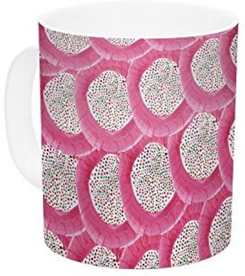 

Kess InHouse InHouse Akwaflorell Oho Boho Ceramic Coffee, 11 oz, Multicolor Ceramic Mug(60 ml)