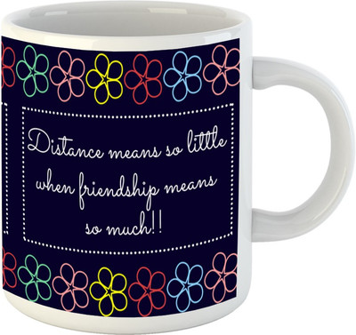 

HuppmeGift Love Best Friend White Ceramic Mug(350 ml)