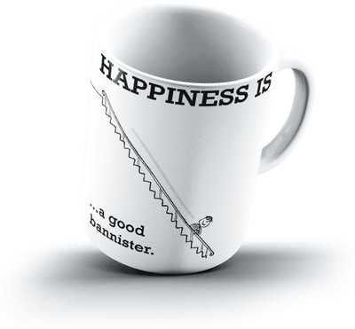 

Ucard Happiness Is1846 Bone China, Ceramic, Porcelain Mug(325 ml)