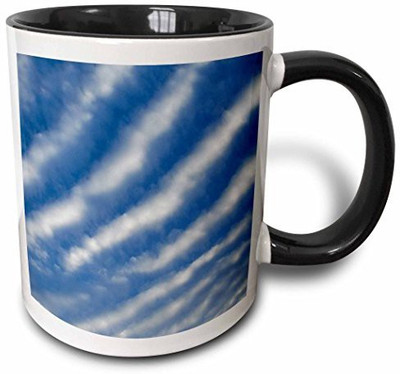 

3dRose Mackerel Sky, Altocumulus Clouds Us44 Fvi0025 Franklin Viola Two Tone Black, 11 oz Ceramic Mug(60 ml), Multicolor
