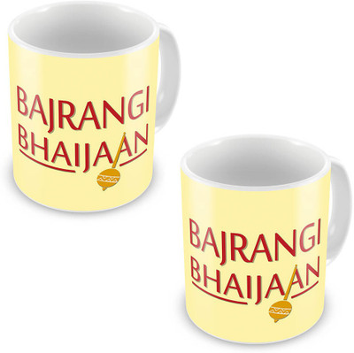 

Home India Bajrangi Bhaijaan Printed Stylish Coffee Pair 547 Ceramic Mug(300 ml, Pack of 2)