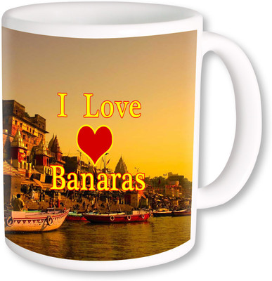 PhotogiftsIndia I Love Banaras Ceramic Mug(325 ml)