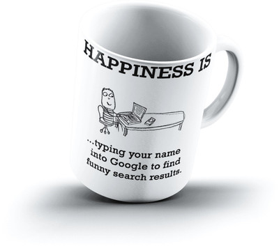 

Ucard Happiness Is2234 Bone China, Ceramic, Porcelain Mug(325 ml)