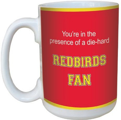 

Tree-Free Greetings Greetings lm44457 Redbirds College Football Fan Ceramic with Full-Sized Handle, 15-Ounce Ceramic Mug(60 ml), Multicolor