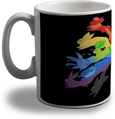 

Artifa Colorful Rabbits Prism Porcelain, Ceramic Mug(350 ml), Multicolor