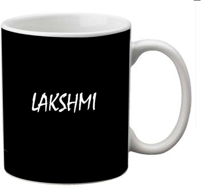 

meSleep Lakshmi-16998 Ceramic Mug(330 ml), Black