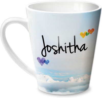 

Hot Muggs Simply Love You Joshitha Conical Ceramic Mug(350 ml)
