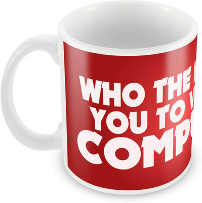 

Posterboy Who The Hell Ceramic Mug(350 ml), Multicolor