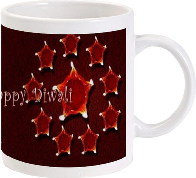 

Lolprint 89 Diwali Ceramic Mug(325 ml)