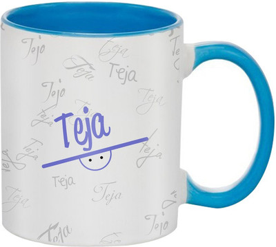 

SKY TRENDS Teja Birthday Gift Coffee 350 ML Ceramic Mug(350 ml), Multicolor