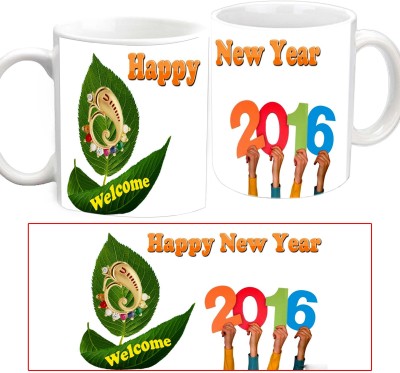 Jiya Creation1 Shri ganesh mug Ceramic Mug(350 ml) at flipkart
