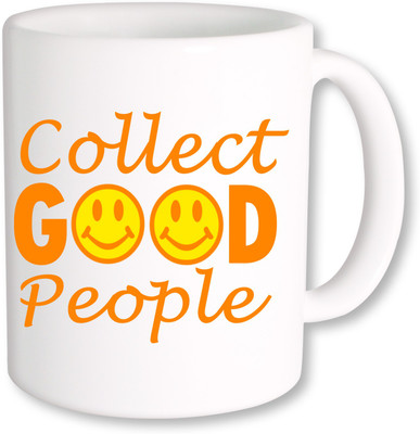 

PhotogiftsIndia collect Good People smile Ceramic Mug(325 ml), Multicolor