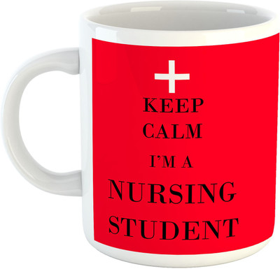 

Deeher Gifts Keep Calm I'M A Nursing Student Ceramic Mug(330 ml), Multicolor