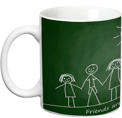 

Prithish Friends Are God's Gift Ceramic Mug(330 ml), Multicolor