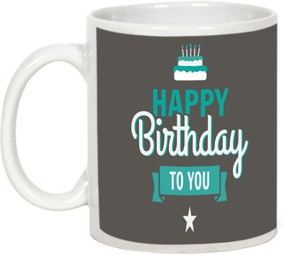 

AllUPrints A Very Happy Birthday To You Ceramic Mug(325 ml), White