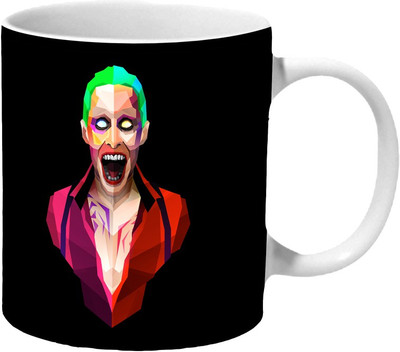 

Mooch Wale Jared Leto Joker Geometric Artwork Ceramic Mug(325 ml), Multicolor