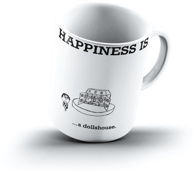 

Ucard Happiness Is1139 Bone China, Ceramic, Porcelain Mug(325 ml)