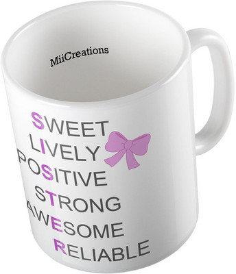

MiiCreations MUG-W-00028 Ceramic Mug(325 ml), Multicolor