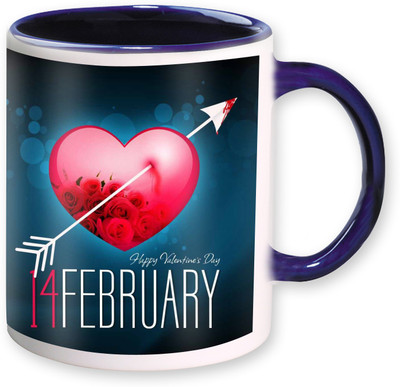 

Heyworlds happy valentine day gifts 060 Ceramic Mug(325 ml), Multicolor