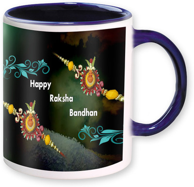 

PhotogiftsIndia Happy Raksha Bandhan 03 Ceramic Mug(325 ml), Multicolor