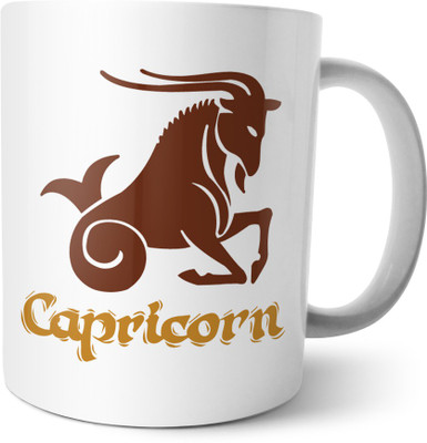 

Chiraiyaa Star Sign Capricorn Ceramic Mug(300 ml), Multicolor