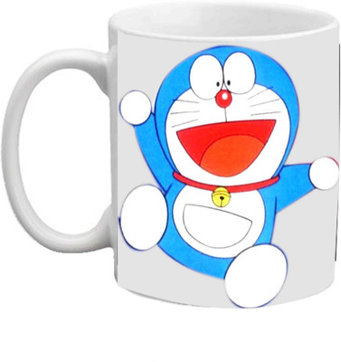 

Raj Laxmi Doreman White Ceramic Mug(350 ml)