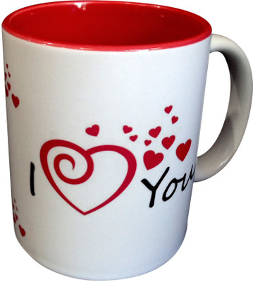

Luxury Gifts By Nikki I Love You Ceramic Mug, Red;white