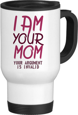 56% OFF on TIED RIBBONS I Am Your Mom White-Travel Ceramic Coffee Mug(600 ml)