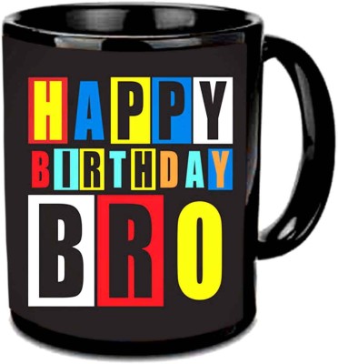 

Raj Laxmi appy b'day bro black Ceramic Mug(350 ml)